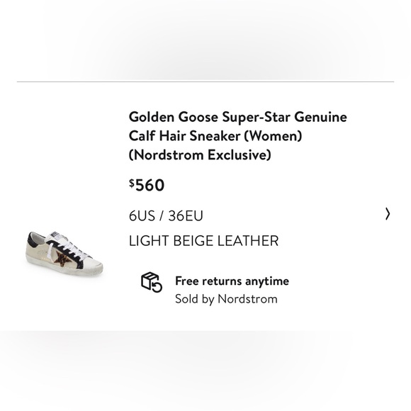 Golden Goose Super Star Low-Rise Sneaker - Nordstrom Exclusive - 36EU - Picture 2 of 8